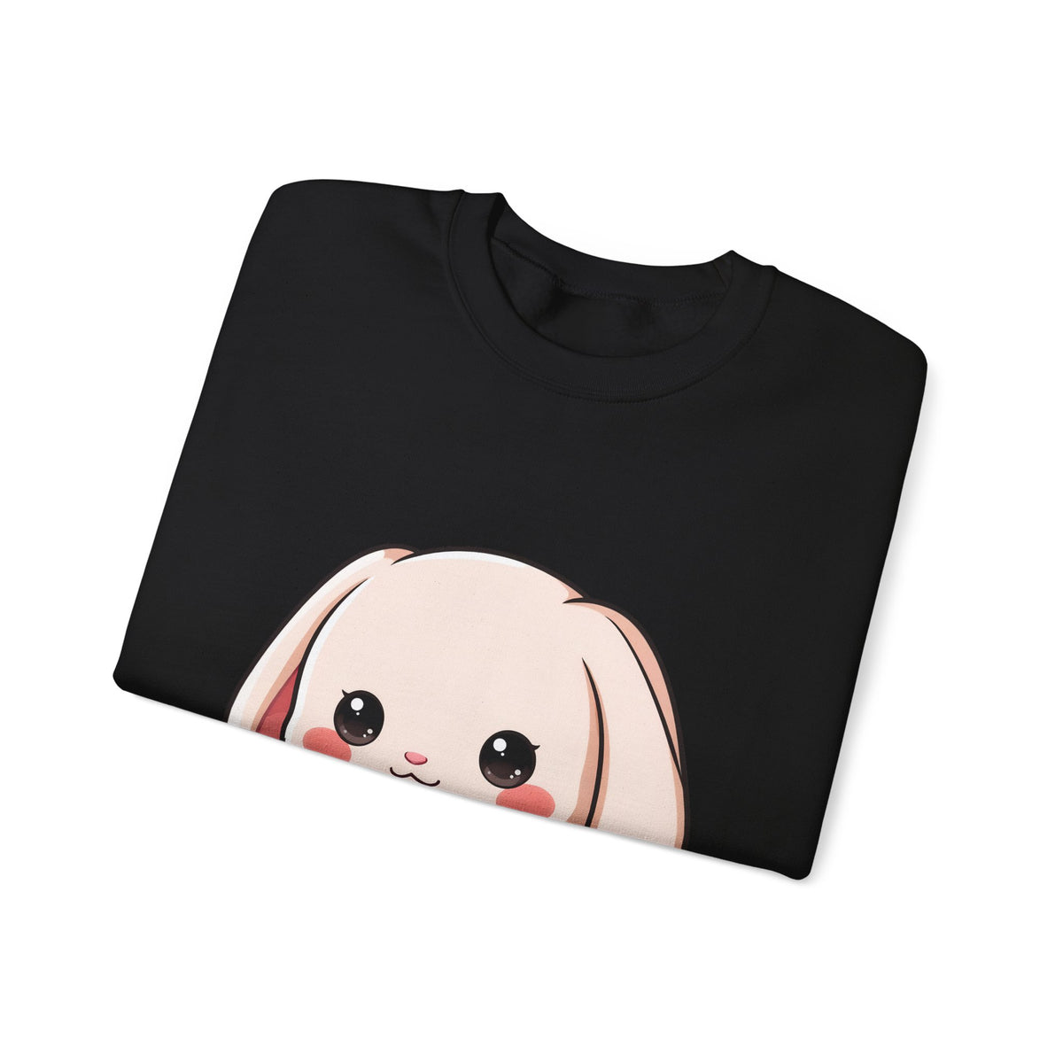 Kawaii Bunny Sweatshirt, Cute Heart Hug Crewneck