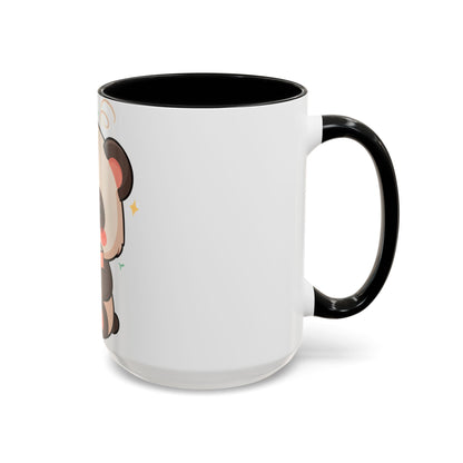 Kawaii Panda Reading Mug, Cute Book Lover Coffee Cup