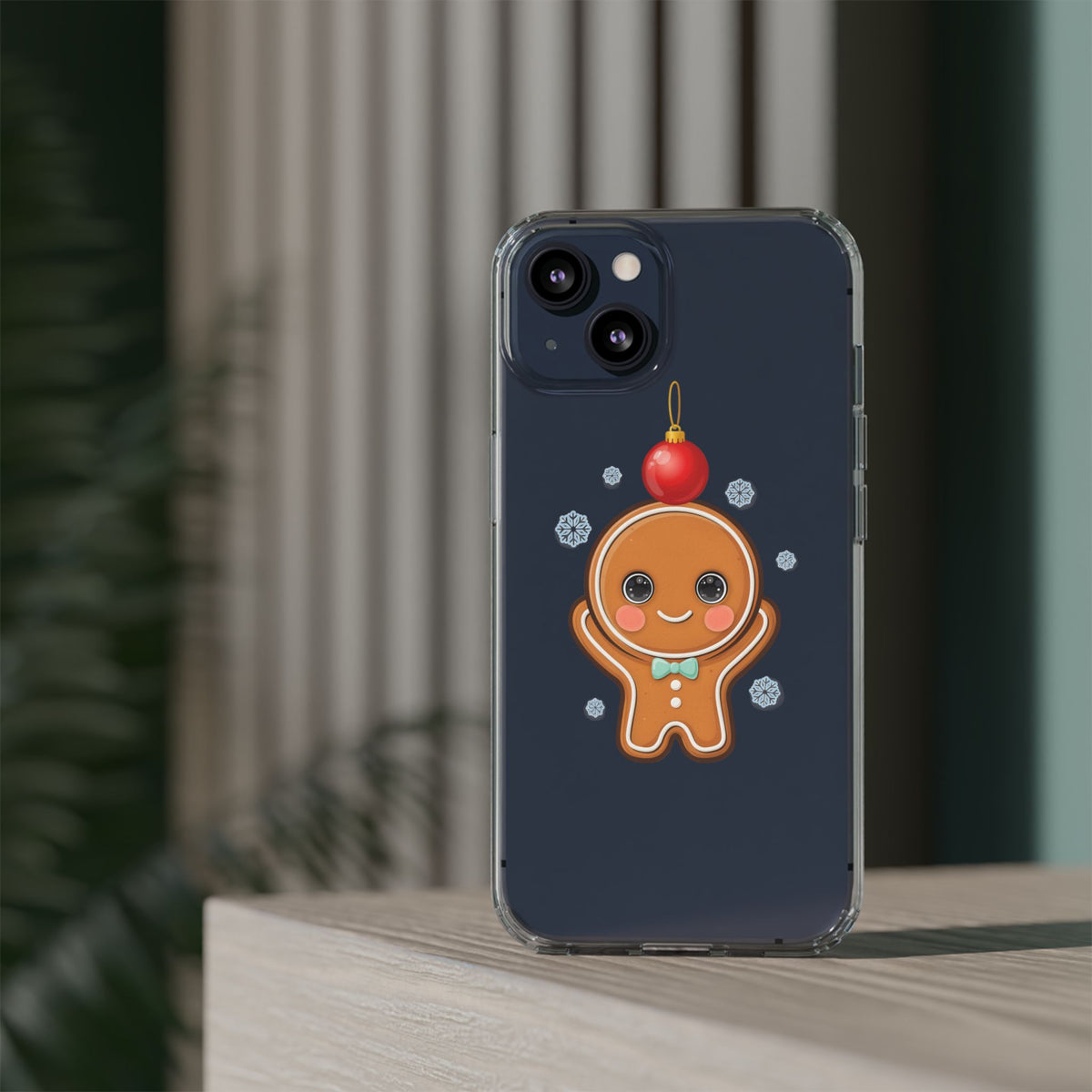 Christmas Gingerbread Phone Case, Cute Kawaii Holiday Gift