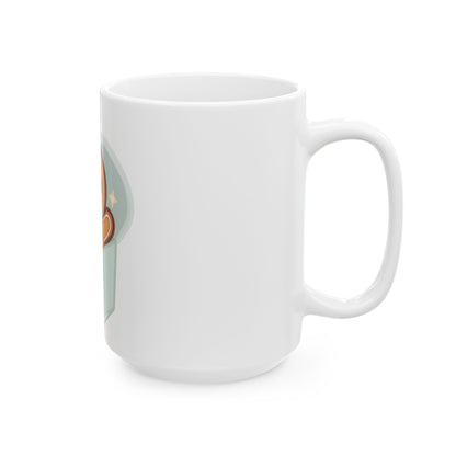 Gingerbread Gift Mug, Cute Kawaii Holiday Ceramic Cup