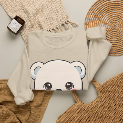 Kawaii Polar Bear Christmas Sweatshirt for Cozy Holiday Moments