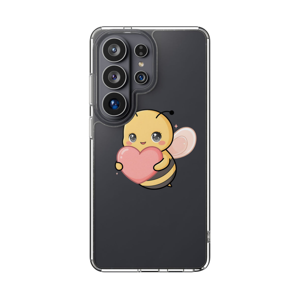 Kawaii Bee Clear Impact-Resistant Phone Case