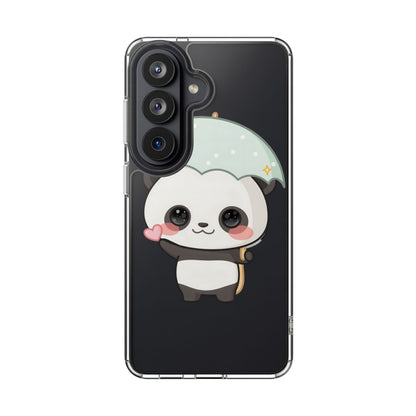 Kawaii Panda Clear Impact-Resistant Phone Case