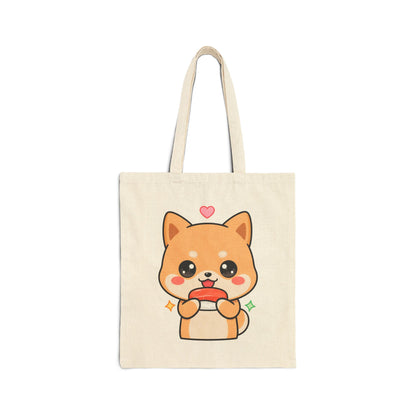 Shiba Inu Sushi Tote Bag for Cute Food Lovers