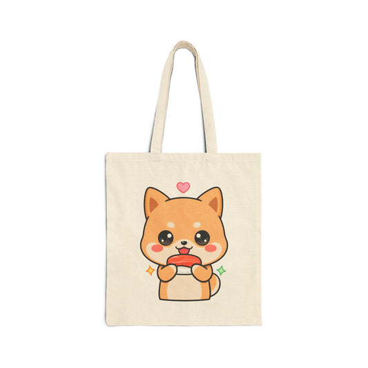 Shiba Inu Sushi Tote Bag for Cute Food Lovers