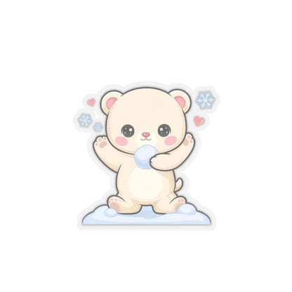 Kawaii Polar Bear Sticker for Laptops and Journals