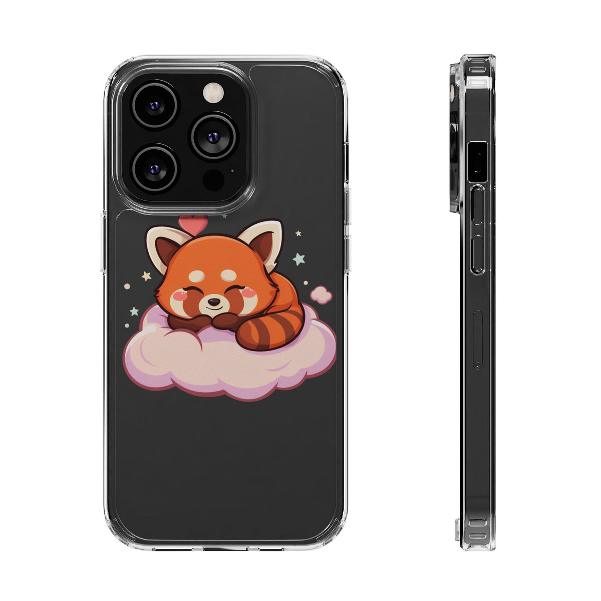 Cute Red Panda Phone Case, Dreamy Kawaii Cloud Art