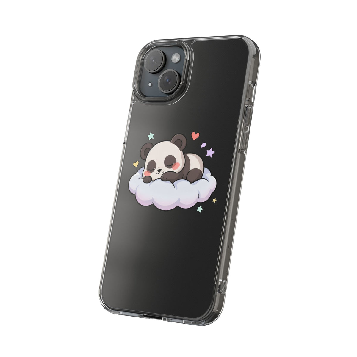 Sleeping Panda Clear Impact-Resistant Phone Case