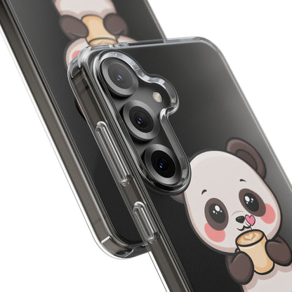 Kawaii Panda Latte Clear Impact-Resistant Case
