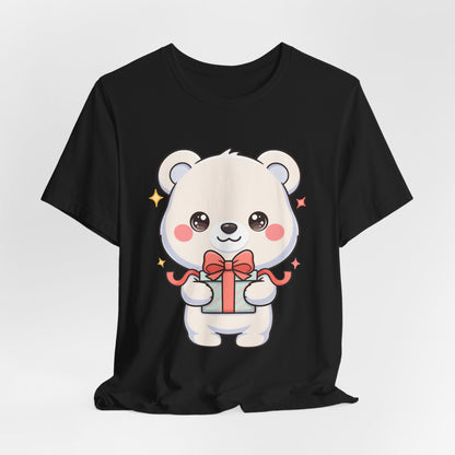 Kawaii Polar Bear Gift T-Shirt for Cute Holiday Cheer