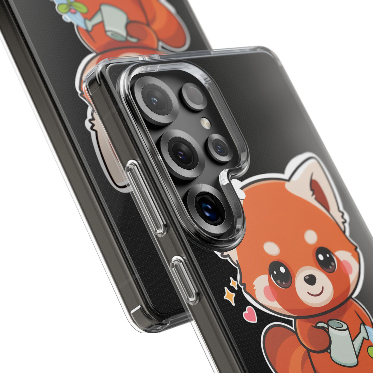 Red Panda Phone Case, Cute Plant Lover Gift