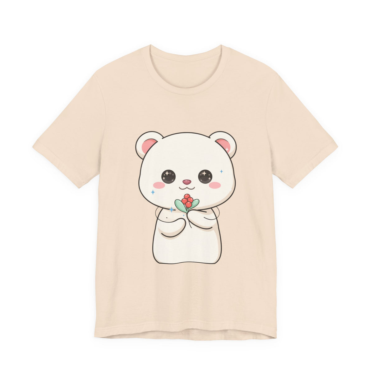 Kawaii Polar Bear Christmas T-Shirt for Cute Holiday Fans