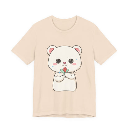 Kawaii Polar Bear Christmas T-Shirt for Cute Holiday Fans