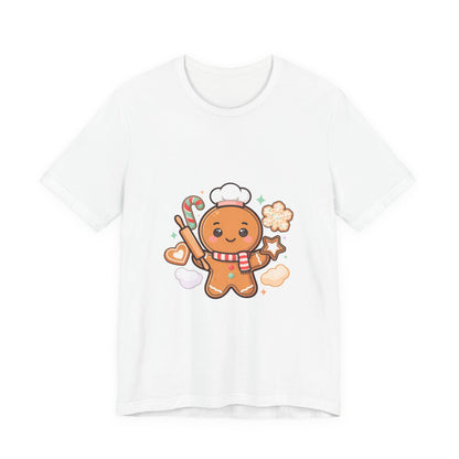 Gingerbread Baker Christmas Tee, Cute Kawaii Holiday Shirt