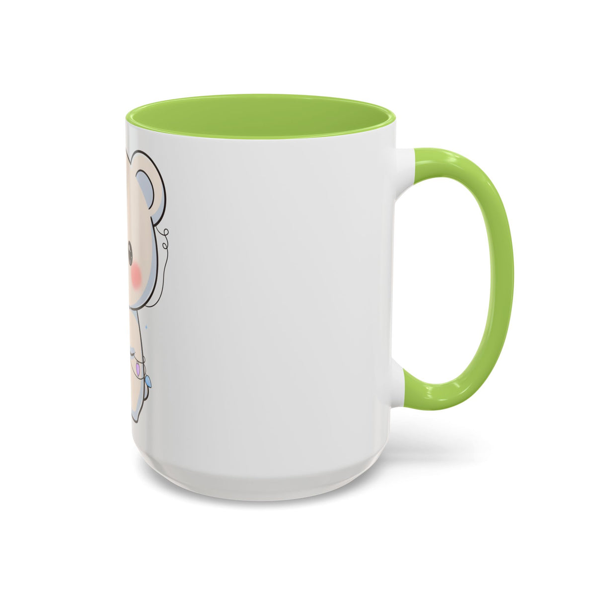 Kawaii Polar Bear Mug, Festive Holiday Gift