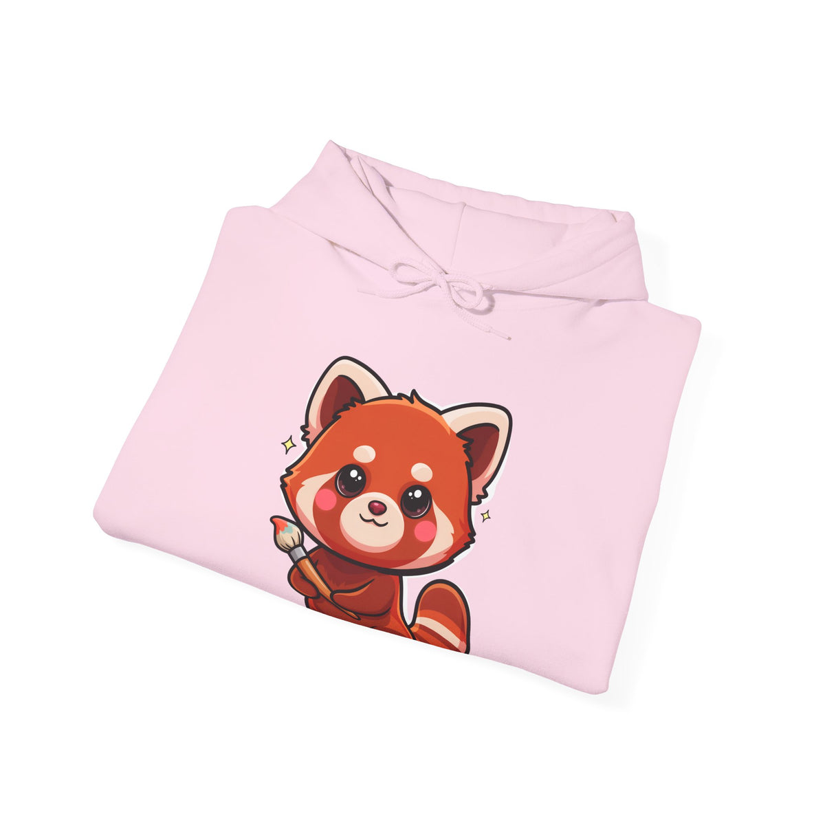 Cute Red Panda Hoodie, Kawaii Artist Sweatshirt