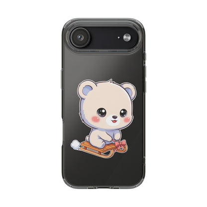 Kawaii Polar Bear Phone Case, Cute Winter Gift