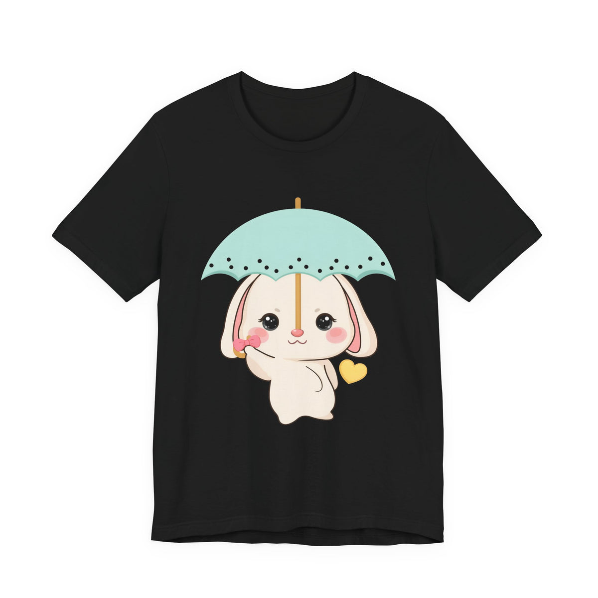 Kawaii Bunny T-Shirt, Cute Umbrella Rabbit Tee