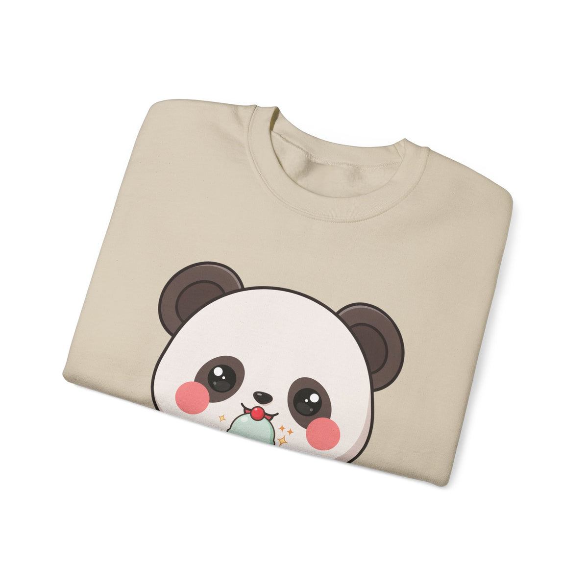 Kawaii Panda Sweatshirt – Cute Ice Cream Crewneck