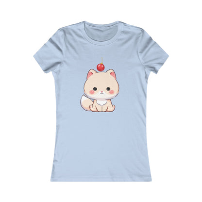 Kawaii Arctic Fox Christmas Tee for Holiday Decorating