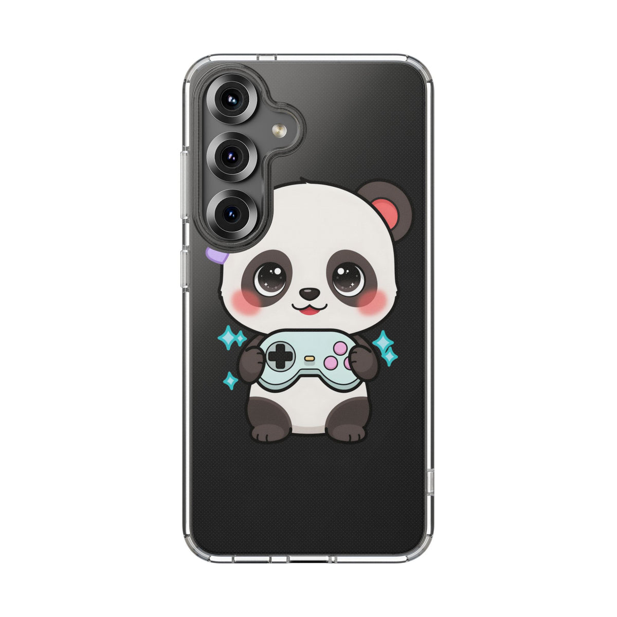 Gamer Panda Clear Impact-Resistant Phone Case