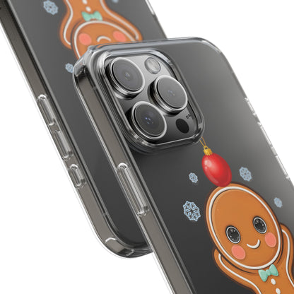 Christmas Gingerbread Phone Case, Cute Kawaii Holiday Gift