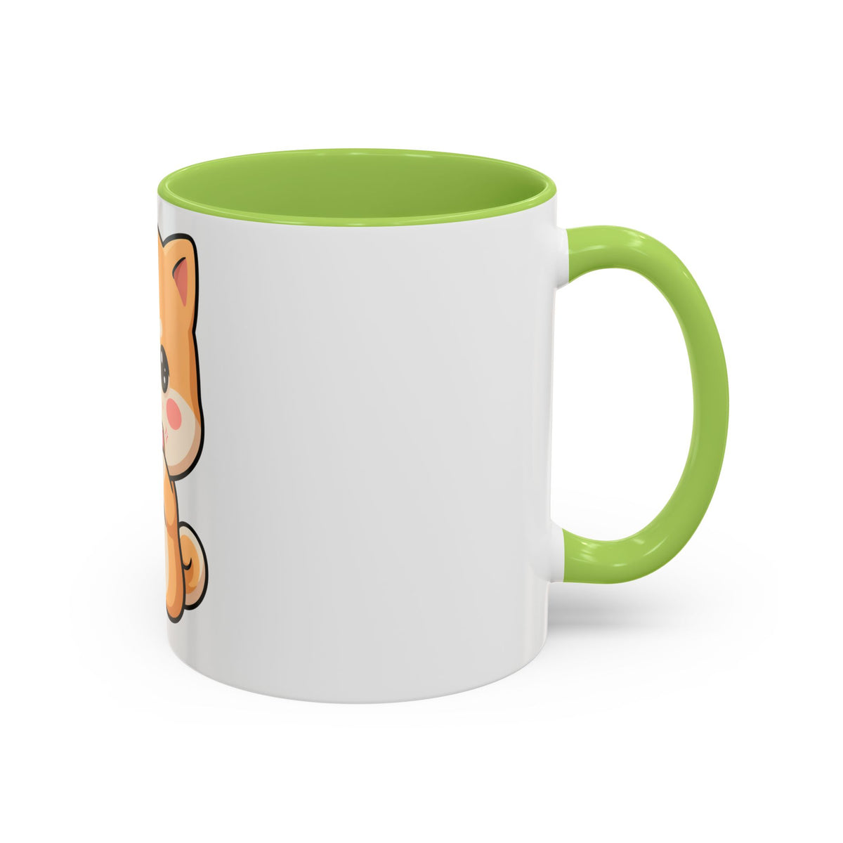 Shiba Inu Donut Mug, Kawaii Accent Coffee Mug
