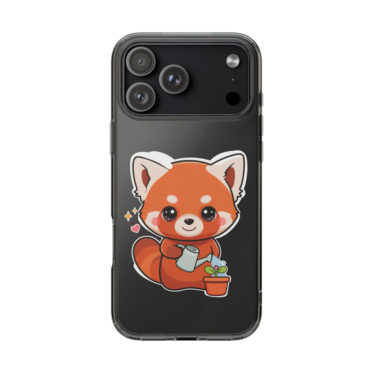 Red Panda Phone Case, Cute Plant Lover Gift