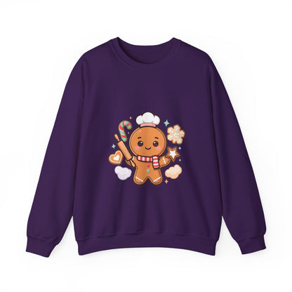Kawaii Gingerbread Sweatshirt for Christmas Baking Fans