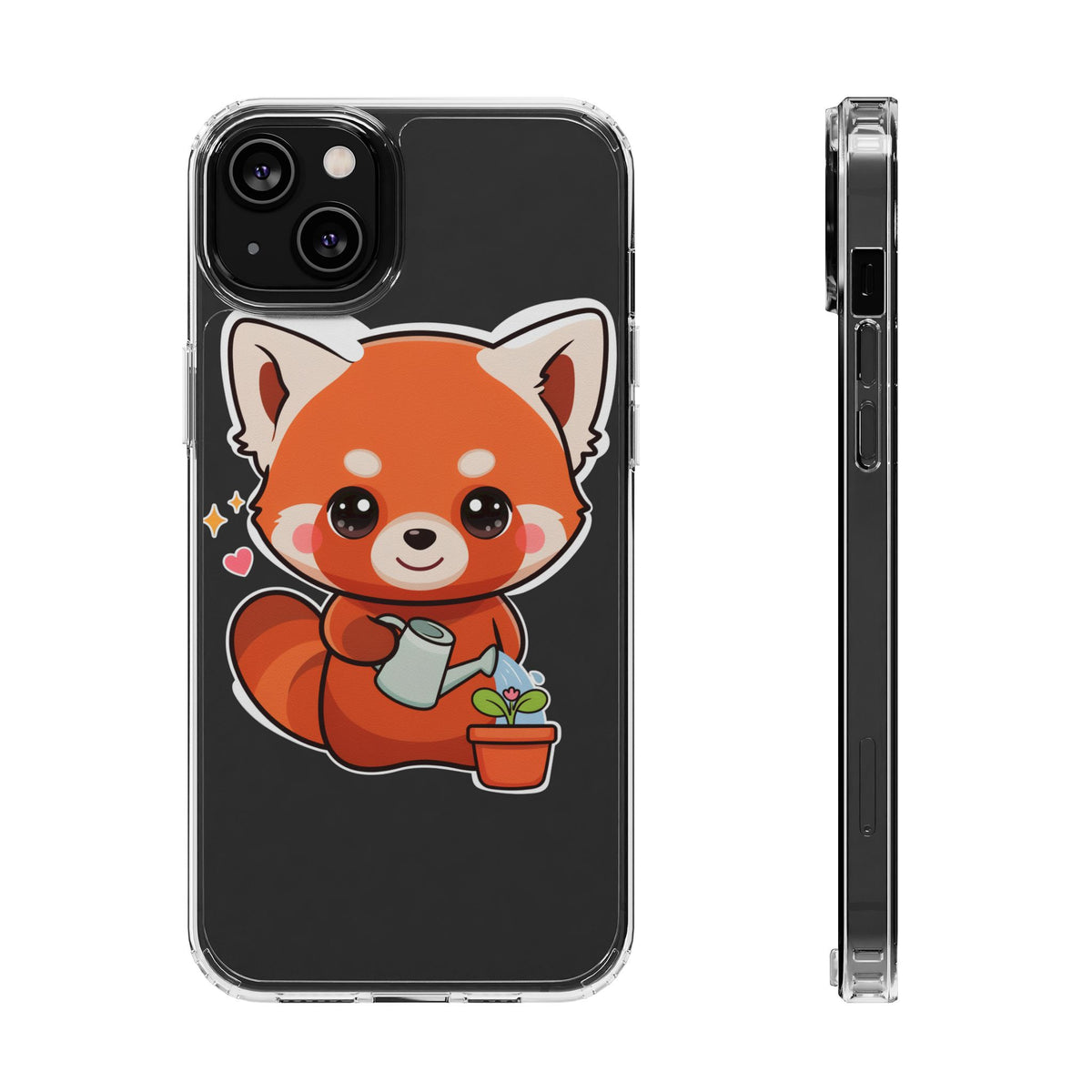 Red Panda Phone Case, Cute Plant Lover Gift