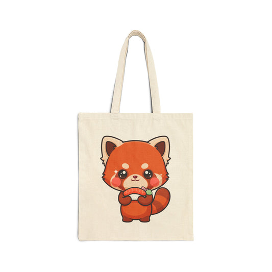Red Panda Sushi Tote Bag – Kawaii Foodie Gift