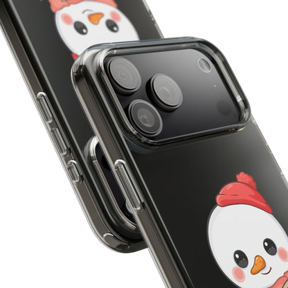 Kawaii Snowman Phone Case Reading to Santa
