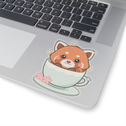 Kawaii Red Panda Sticker for Cute Desk Decor