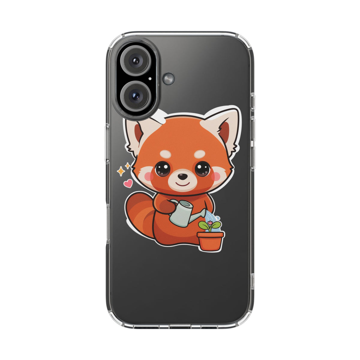 Red Panda Phone Case, Cute Plant Lover Gift