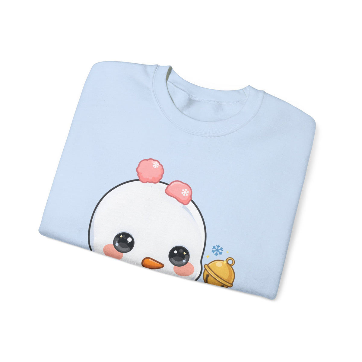 Kawaii Snowman Sweatshirt, Cute Winter Crewneck