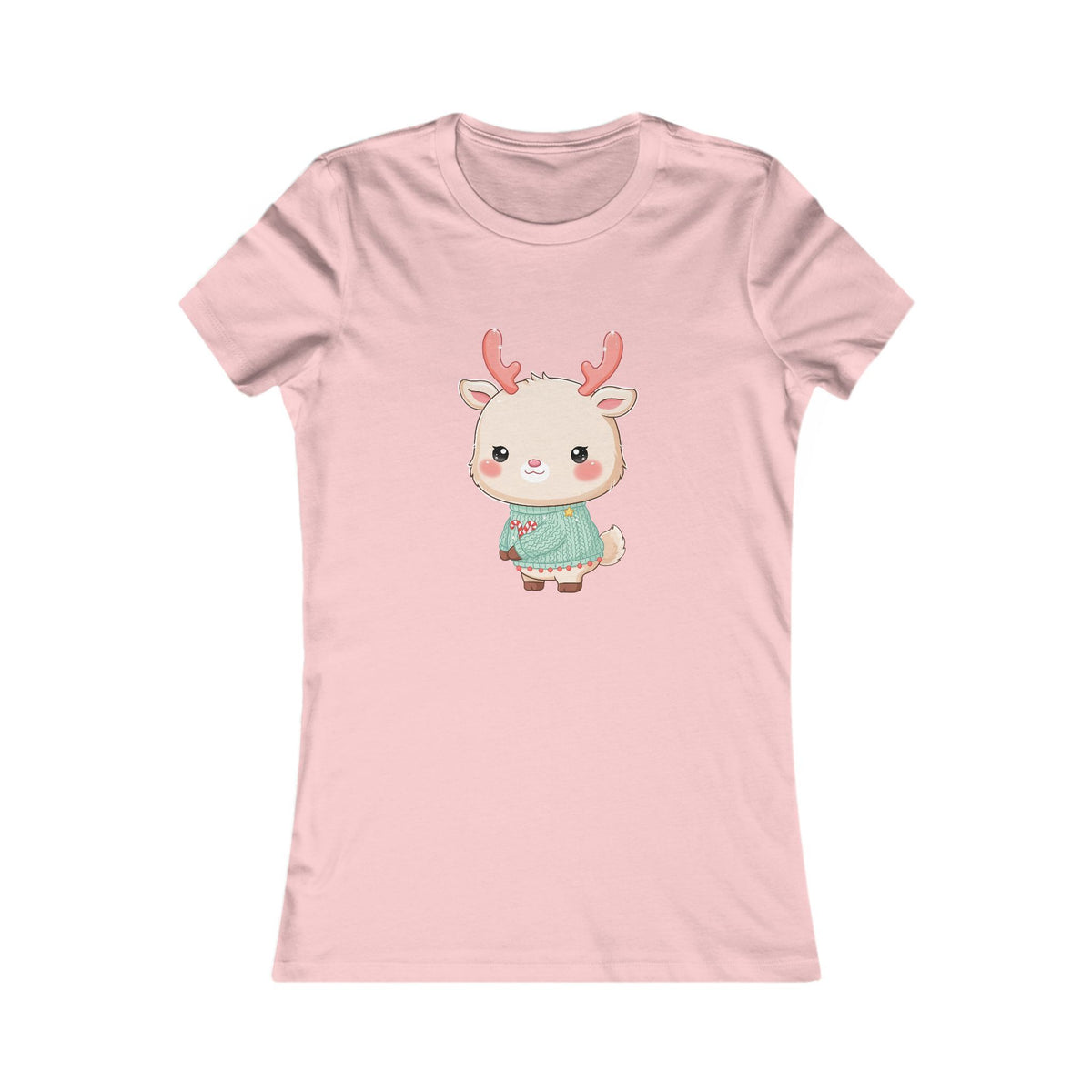 Kawaii Reindeer Christmas Women's Tee