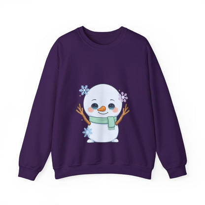 Kawaii Snowman Sweatshirt – Cute Winter Crewneck