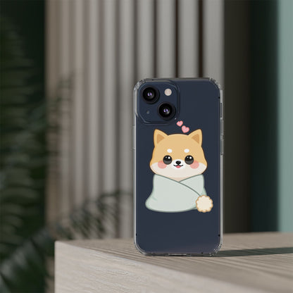 Kawaii Shiba Inu Phone Case, Cozy Valentine Gift