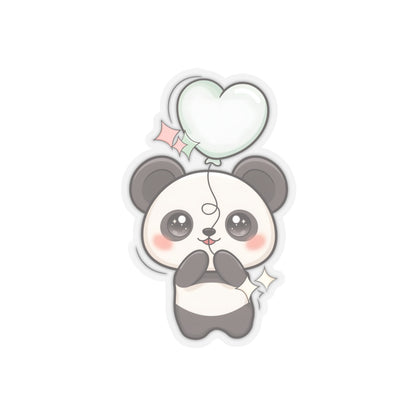 Kawaii Panda Sticker with Balloon for Cute Decor