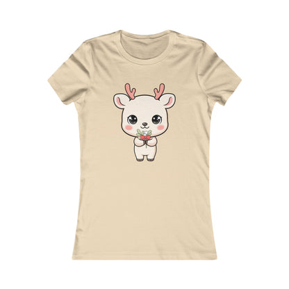Kawaii Reindeer T-Shirt for Mistletoe-Loving Holiday Fans