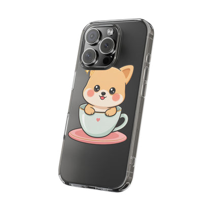 Kawaii Shiba Inu Phone Case – Cute Puppy in a Teacup