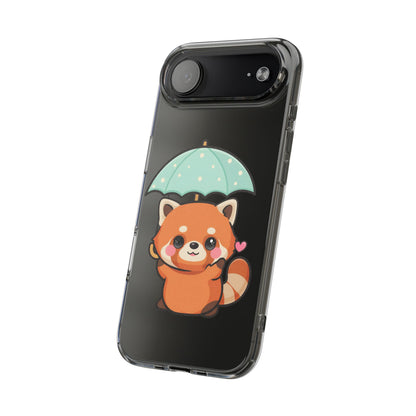 Kawaii Red Panda Clear Impact-Resistant Case