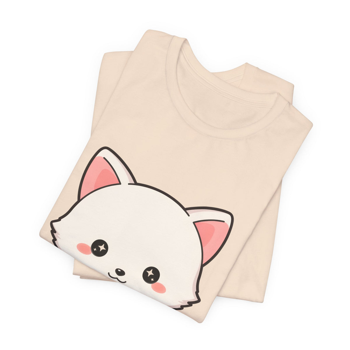 Christmas Fox T-Shirt, Cute Mistletoe Kawaii Tee