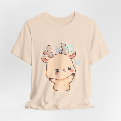 Kawaii Reindeer T-Shirt for Cute Winter Outfits