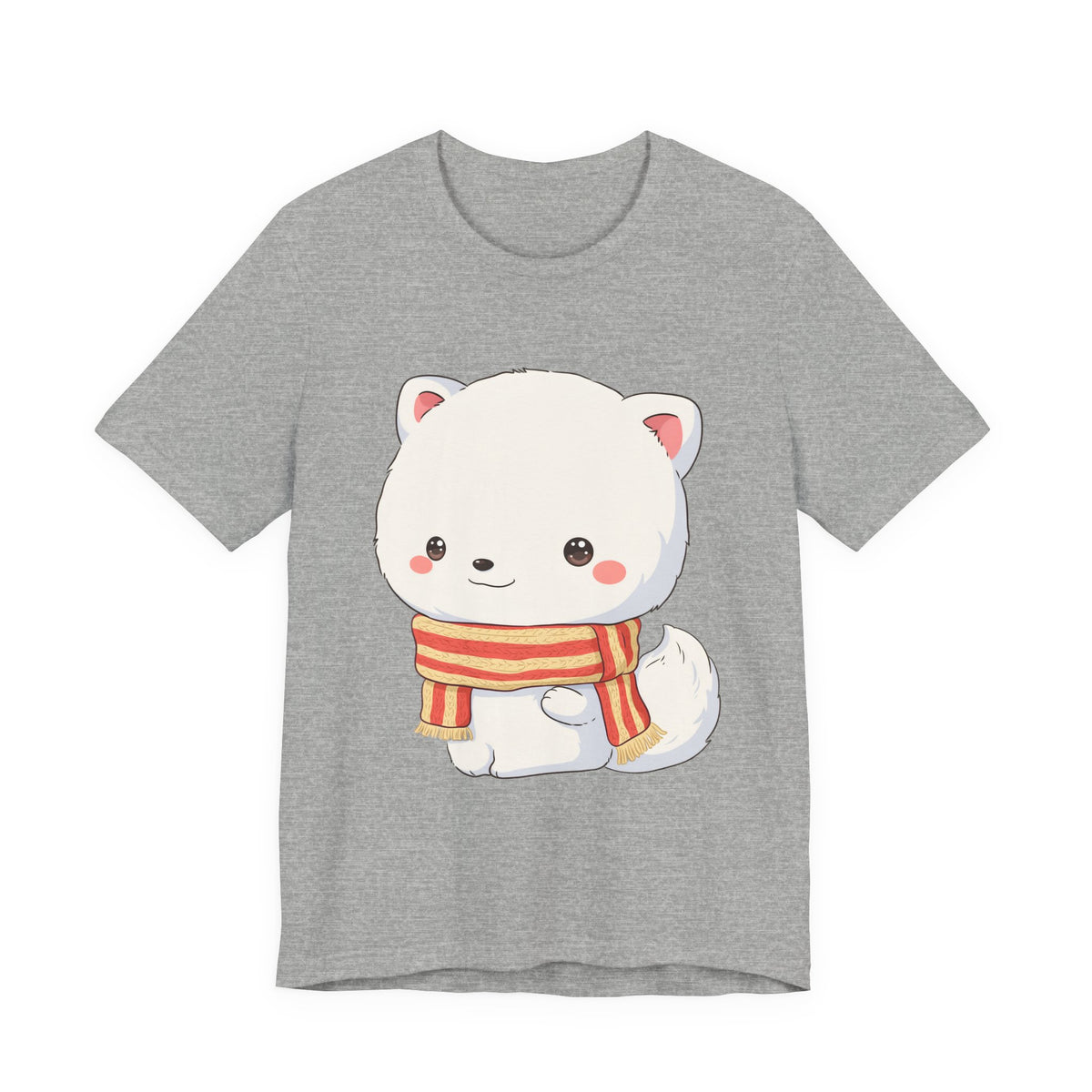 Kawaii Arctic Fox Christmas Tee for Cute Holiday Fans