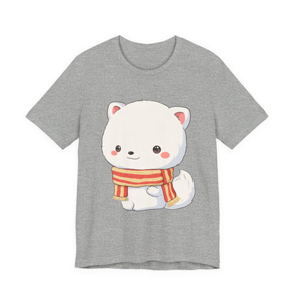 Kawaii Arctic Fox Christmas Tee for Cute Holiday Fans
