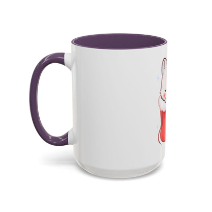Kawaii Christmas Fox Accent Mug for Cozy Holiday Sips