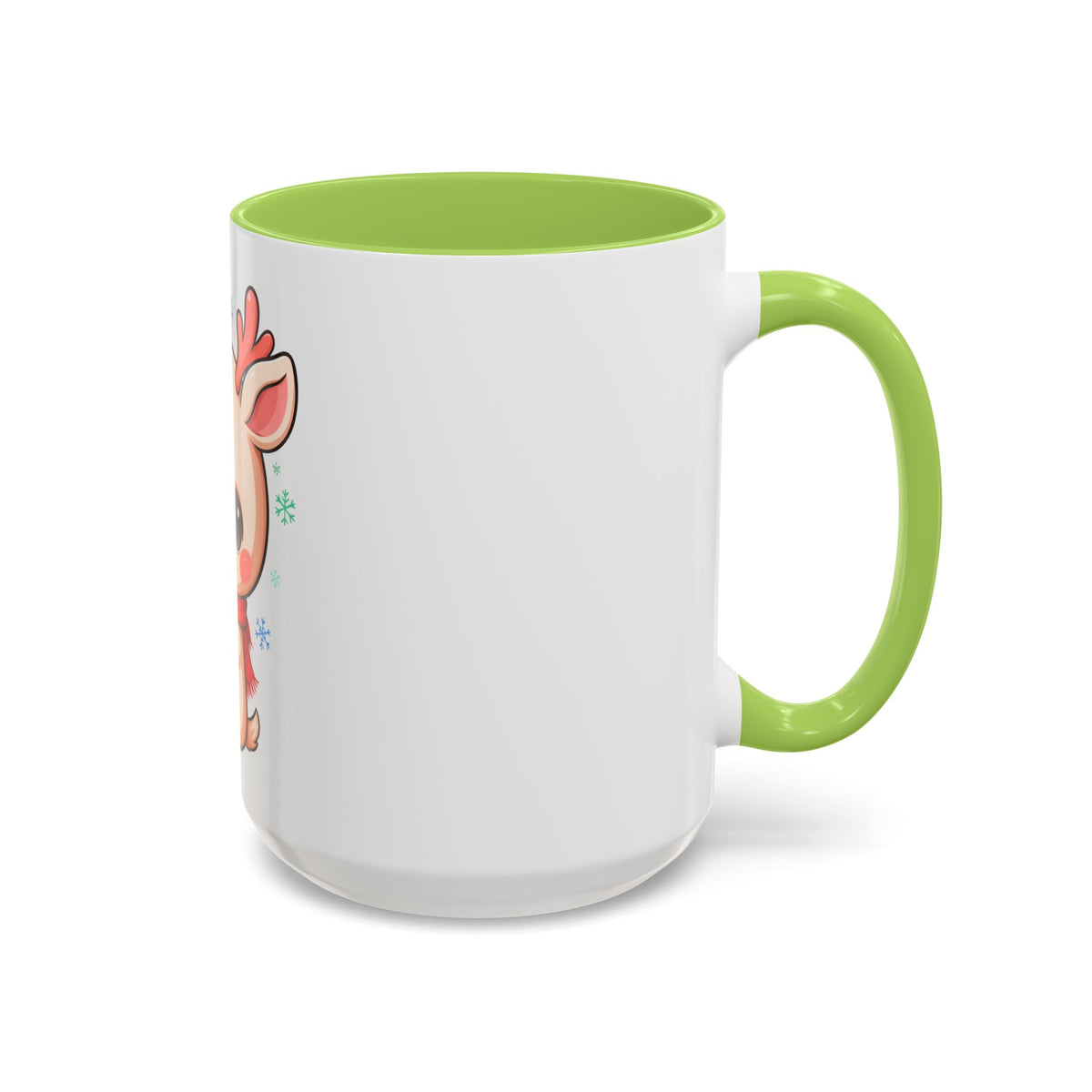 Christmas Reindeer Accent Coffee Mug for Cozy Holiday Mornings