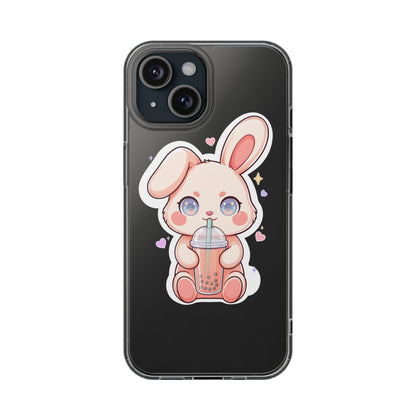 Kawaii Bunny Bubble Tea Phone Case for Boba Lovers