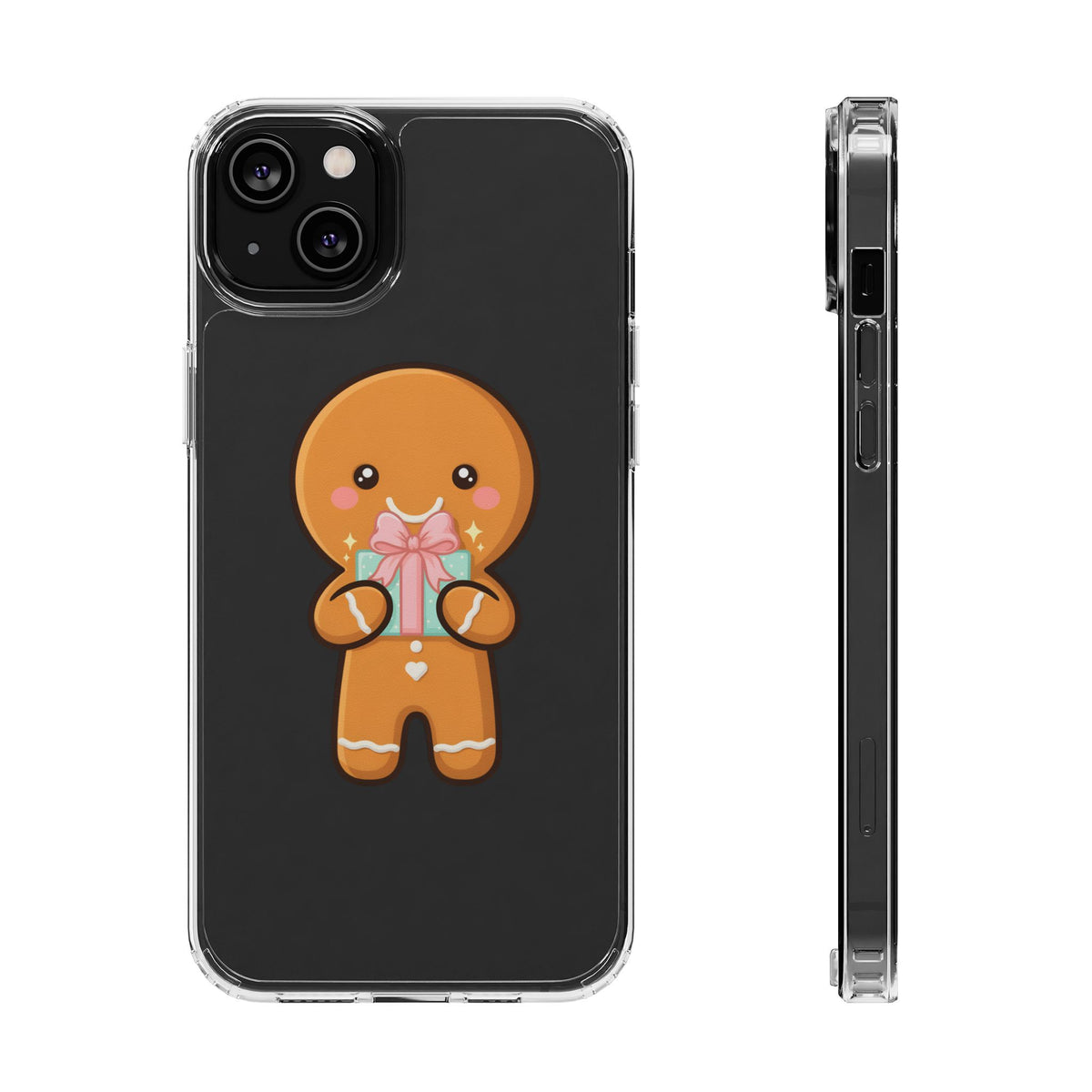 Gingerbread Man Phone Case, Cute Holiday Gift Design
